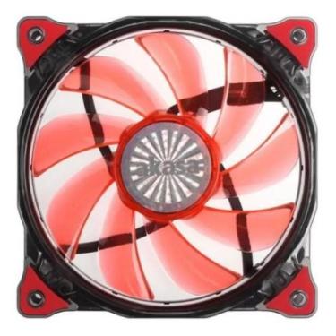 Imagem de Air cooler fan gamer ventilador 12cm led silencioso vermelho - VENTOIN