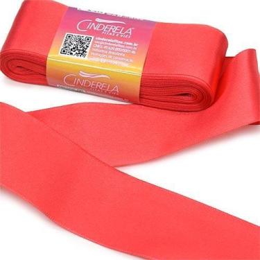 Imagem de Fita de Cetim nº 09 38mm com 10 Metros - Cinderela, 108 VERMELHO PAIXÃ