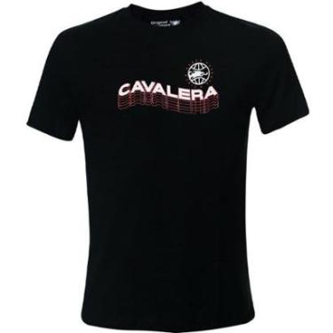Imagem de Camiseta Cavalera Comfort Wave Sign Preta Masculina-Masculino