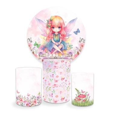 Imagem de Painel Decorativo Fada Para Festa Infantil 100% Poliéster - PRESENTE-B