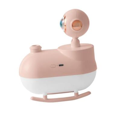 Imagem de Generic Umidificador de ar de mesa Umidificador de de água Moderno com luz Criativo Umidificador de gotejamento de água Umidificador para sala de, Rosa