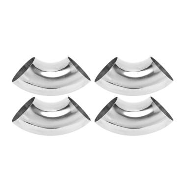 Imagem de Motoforti 4 peças 90 graus curva mandril cotovelo tubo de escape modificado carro tubulação tubulação 7.6 cm espessura OD 1,2 mm/18GA 76x185x1,2 mm 201 aço inoxidável 4 peças