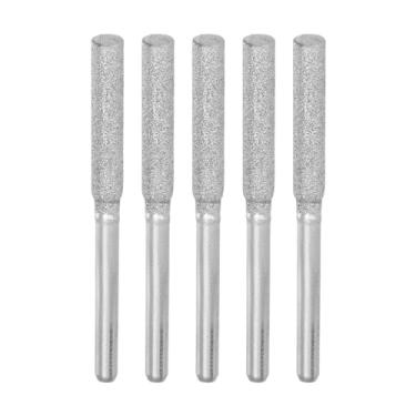 Imagem de HARFINGTON 5 peças de afiador de motosserra de diamante 5/81.3 cm 4 mm cabeça de cilindro motosserra elétrica motosserra