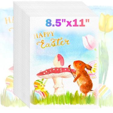 Imagem de Papel aquarela de 21,6 x 28 cm, recheios de cesta de Páscoa, cartão de presente de dia dos namorados, papel de cor de água de 63,5 kg/300 g/m² para desenhar, colorir, pintar, esboçar, artesanato,