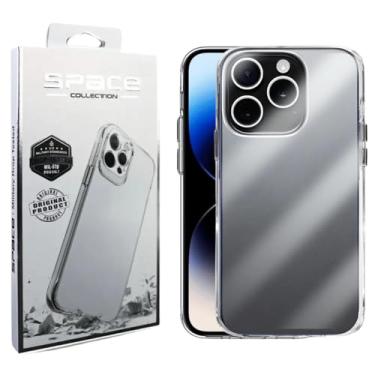 Imagem de Capa Capinha Clear Case Space Compatível iPhone 14 Pro Rígida Anti Amarelamento Resistente
