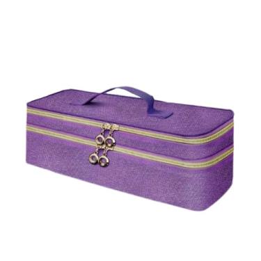 Imagem de Zialofi Saco de armazenamento de viagem para secador de cabelo, estojo de viagem para secador de cabelo, organizador de ferramentas de cabelo de duas camadas,