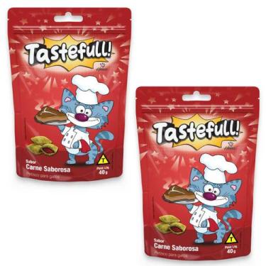 Imagem de Hana Tastefull Para Gatos Kit 2 Un Carne Saborosa 40g