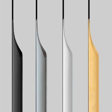 Imagem de Finger Pulls Shozafia para armários de alumínio branco 200 mm, pacote 