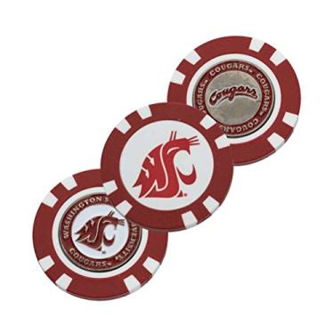 Imagem de Chip de golfe NCAA Washington State Cougars com marcador, cor do time, tamanho único