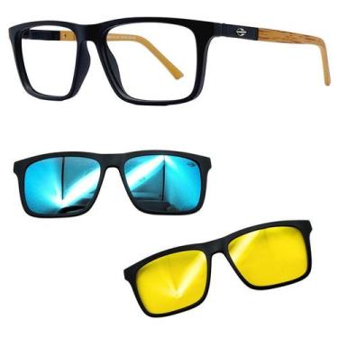 Imagem de Armação de Grau Mormaii 6112 Swap 4 AFL Com 2 Clipon Escolha, Azul, No