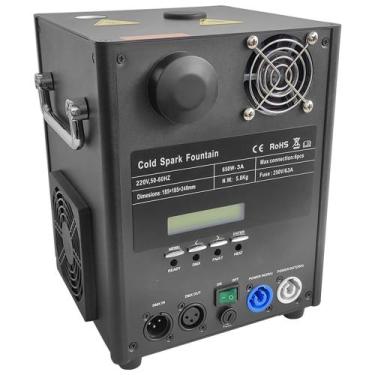 Imagem de Maquina De Faísca Fria Dmx Efeito Para Palco 650w 220v - BRIWAX