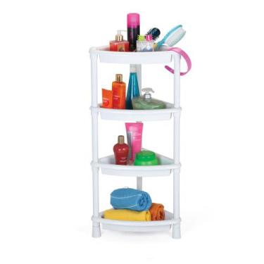 Imagem de Prateleira Desmontavel De Canto Com 4 Cestos Para Banheiro Cozinha - R