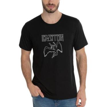 Imagem de Camisa Masculina Led-Zeppelin Anjo Camiseta - DTF - SEMPRENALUTA, Pret