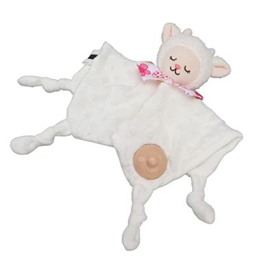 Imagem de Cobertão do bebê Planta de Desenho Animado Macio Encheu Animal para Bebês Com Mais de 3 Meses de Idade Sono Calmante para Material de Presente para chá de bebê (Vaca) (Áries)