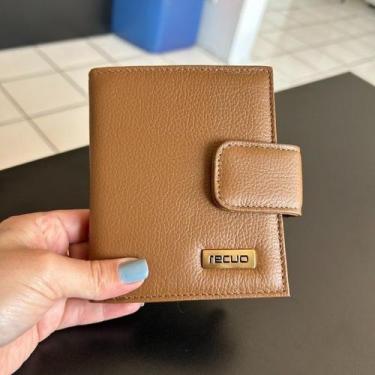 Imagem de Carteira recuo em couro legitimo c.56,  CARAMELO