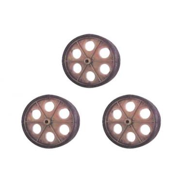 Imagem de Kit C/3 - Roda Para Carrinho Feira Pc - KAORI