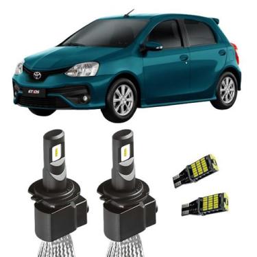 Imagem de Par de Lampada H4 Alto e Baixo Etios Hatch/Sedan Todos + T10 - Ray-X