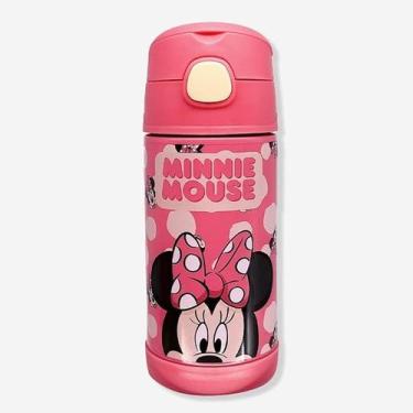 Imagem de arrafa Térmica Inox CLICK Com Canudo MINNIE MOUSE ZC - zona criativa 
