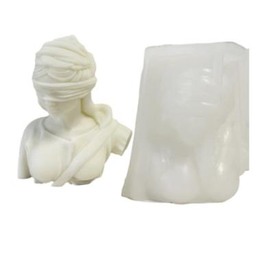 Imagem de Molde de vela da deusa da justiça romana cega molde de silicone para sabonete, cera de soja, resina epóxi, faça você mesmo, artesanato, festas, jantares, decorações de casamento