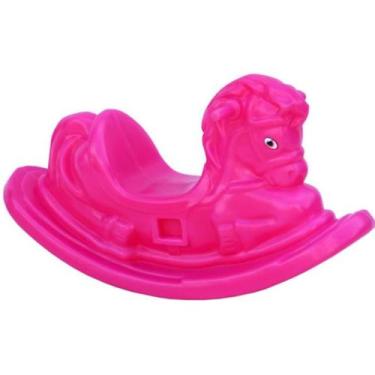 Imagem de Gangorra Cavalinho - Rosa Com glitter - para meninos e meninas  - Vale