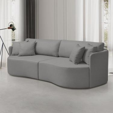 Imagem de Sofá 3 Lugares 222cm Dakota Braços Redondos