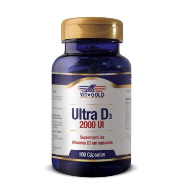 Imagem de Vitamina Ultra D3 2.000 Ui Vitgold 100 cápsulas
