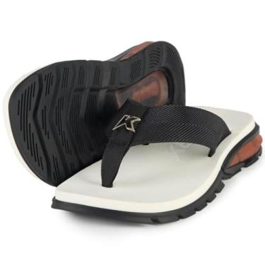 Imagem de Chinelo Kenner Orak Masculino - Preto e Branco - 43