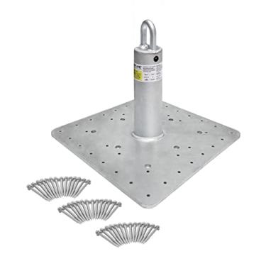 Imagem de Frontline Fall Protection Âncora de telhado comercial RO12 30,5 cm | Ponta de âncora de telhado de aço galvanizado compatível com OSHA e ANSI | Aplicação de metal, madeira ou concreto