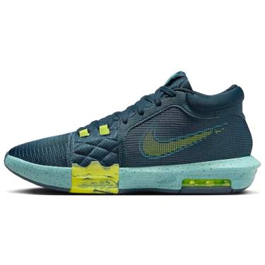 Imagem de Nike Tênis de basquete masculino, Armory Navy Cyber Green Frost 402, 42