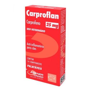 Imagem de Carproflan 25mg para Cães Uso Veterinário com 14 Comprimidos - Caprofl