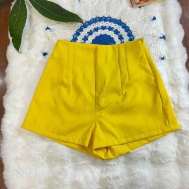 Imagem de Belala Moda Short novo feminina com zíper na esquerda sem bolso e sem 