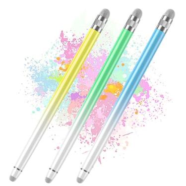 Imagem de Bopomofo 3 canetas Stylus para tela sensível ao toque, para iPhone/iPad/tablet, Android/Microsoft/Surface, compatível com telas sensíveis ao toque (azul/verde/amarelo)