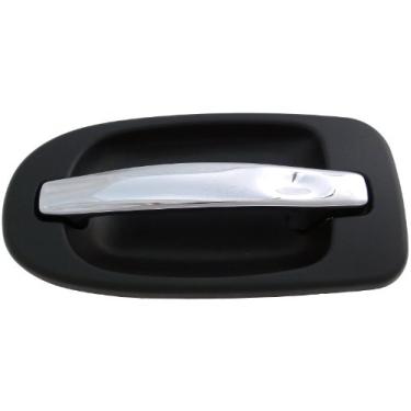 Imagem de Dorman 83386 Maçaneta exterior do lado do passageiro traseiro compatível com modelos Buick selecionados, alavanca cromada e carcaça preta