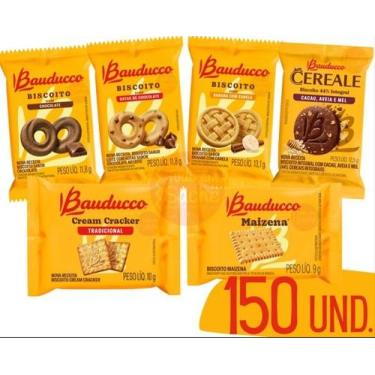 Imagem de Kit Biscoitos Bauducco Em Sache Todos Sabores Caixa 150 Und