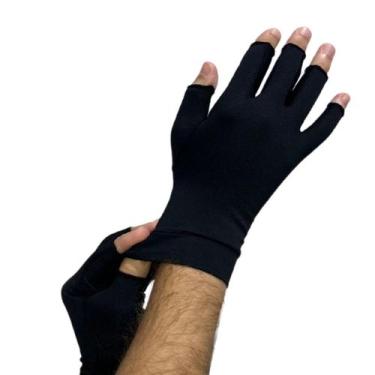 Imagem de Luva Curta com proteção solar máxima UV50+ ELLEPSUN, Preto, P