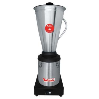 Imagem de Liquidificador Industrial Inox Baixa Rotação 4L 840W Vitalex, Bivolt