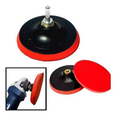 Imagem de Suporte Para Lixa C/ Tiras Autocolantes Boina 115mm Disco Prato Borrac