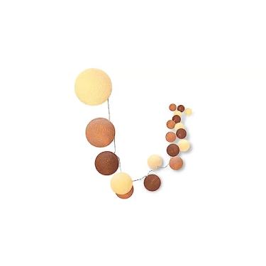 Imagem de Luminária Cordão 35 Bolinhas LED - a pilha 4.2m marrom