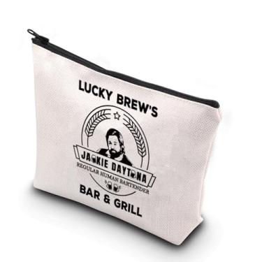 Imagem de WCGXKO Lucky Brew's Jackie Daytona Regular Human Bartender We Do in Shadow Novidade Bolsa de Maquiagem com Zíper para Fãs, Lucky Brew