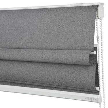 Imagem de Cortina Persiana Romana Blackout (Linho Grafite)