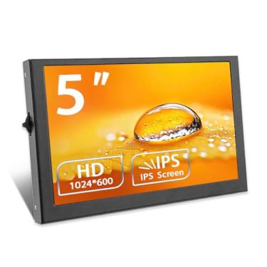 Imagem de JniTyOpt Tela WSVGA de 12.7 cm 1024 x 600 pixels de altura 100% SRGB sem painel sensível ao toque, módulo compatível com HDMI para Raspberry pi 3/3B/3B+/4/4B Orange pi Banana pi MINI PC