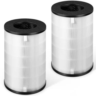 Imagem de Pacote com 2 filtros de substituição AP-T45 AP-T40FL, compatível com purificador de ar limpo total Homedics 5 em 1, filtro de substituição 1461901, peça nº AP-T40 AP-T40WT AP-T45-BK AP-T45WT AP-T45