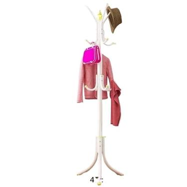 Imagem de Mancebo Cabideiro de Chão 9 Ganchos Desmontável Organizador para Roupas bone e bolsas (2,GANCHO BRANCO)