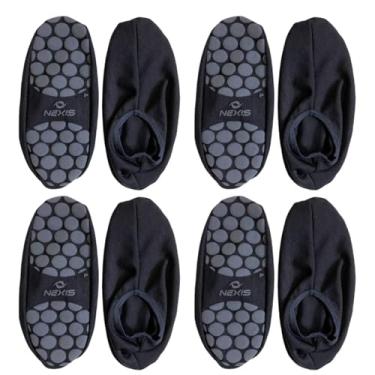 Imagem de Kit 4 Meia Sapatilha Hidroginástica Antiderrapante e Piscina (Azul Marinho, G)