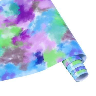 Imagem de HTVSTD Rolo De Vinil Htv Com Padrão Aquarela Para Camisetas, 30 Cm X 2,4 M, Transferência Térmica, Faça Você Mesmo