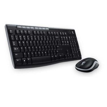 Imagem de Combo Teclado+mouse Logitech MK270 Wireless USB PRETO/CINZA