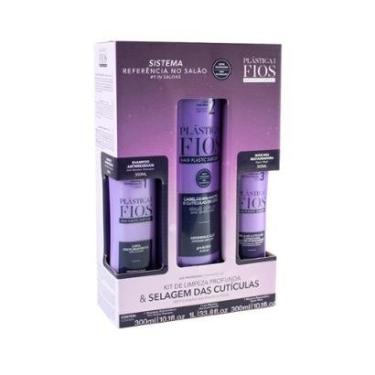 Imagem de Kit Cadiveu Professional Plástica dos Fios - Shampoo 1l e  Máscara e Ativo Antifrizz-Unissex