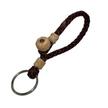 Imagem de Chaveiro De Couro Legitimo Automotivo Artesanal Country Argola - Zanin