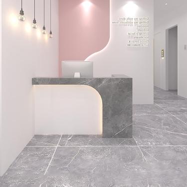 Imagem de Balcão De Recepção Balcão De Check-out Mesa De Escritório Em Casa Balcão De Balcão Com Gaveta E Armário Com Fechadura Para Lobby Salão De Beleza S, Color 3_100x60x100cm, Left