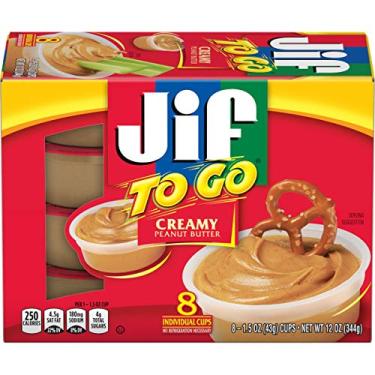Imagem de Jif To Go Creamy Peanut Butter, 8-1.5 Ounce Cups, Smooth and Creamy Texture, Snack Size Packs
